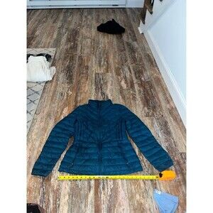 Women’s 32 Degree Heat Lightweight Compact Navy Blue Puffer Jacket Size Small
